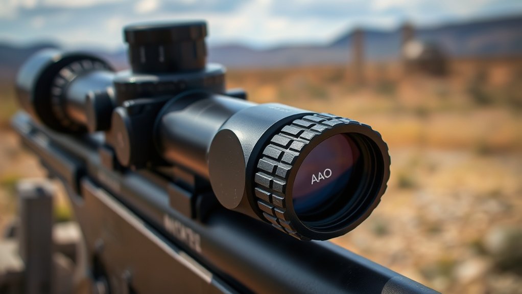 adjustable objective focuses parallax