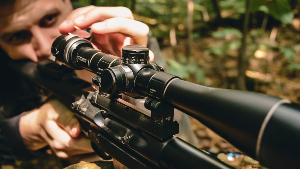 adjusting red dot sight