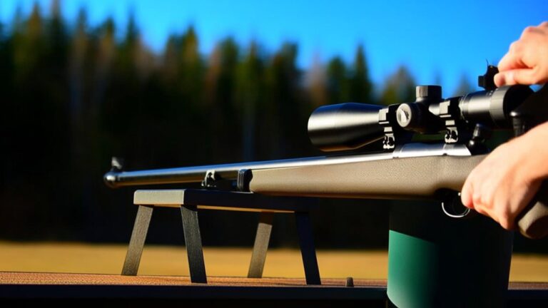 adjusting rifle scope sights