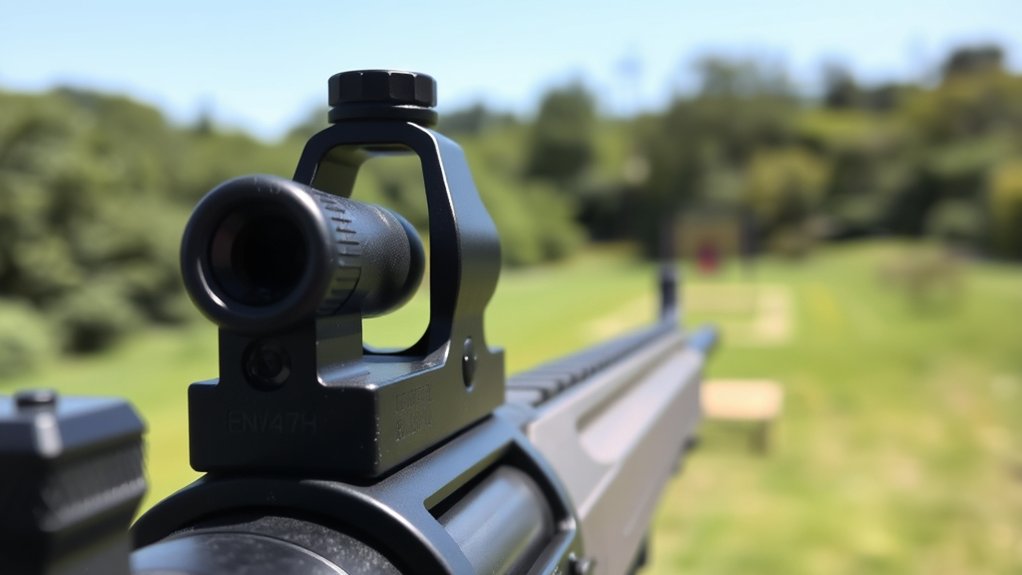 aiming with aligned sights