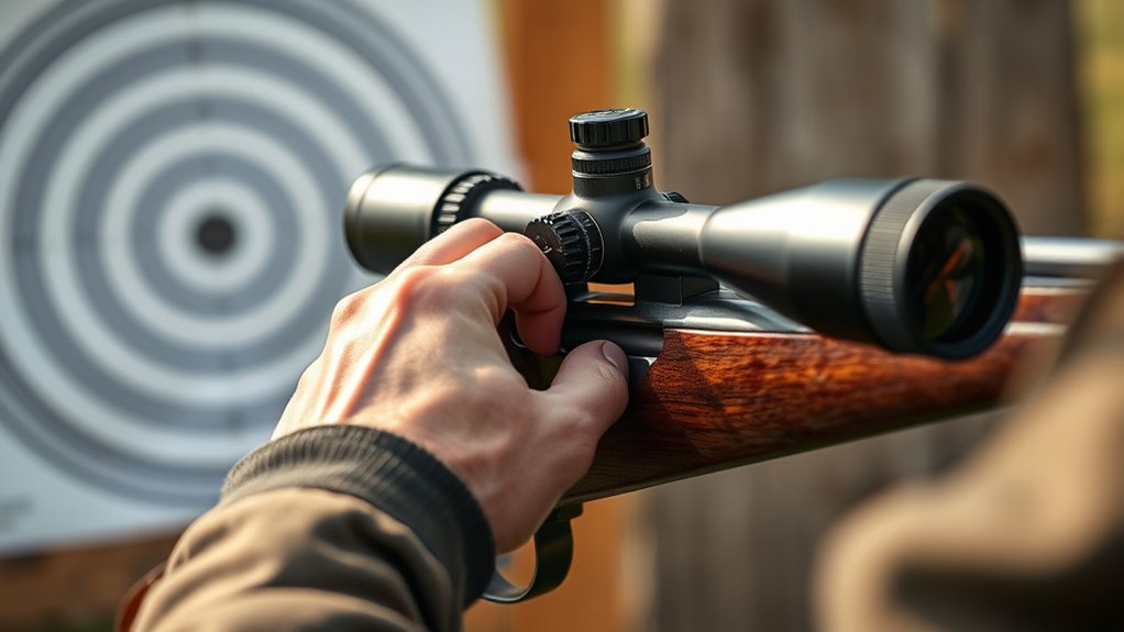 align aim adjust shoot