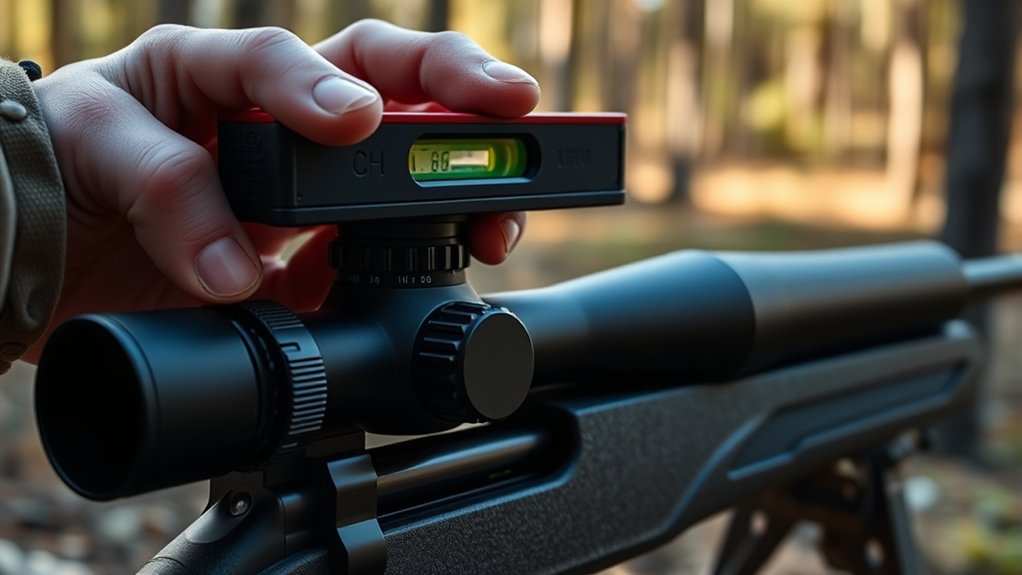 align scope horizontally precisely
