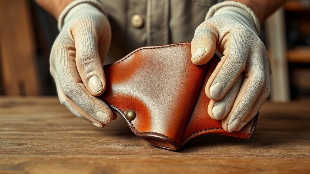 check leather flexibility first