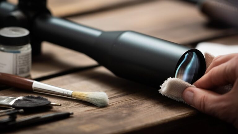 cleaning rifle scope lenses
