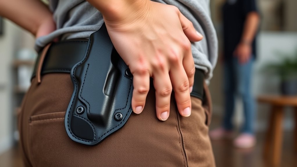 find comfortable holster placement