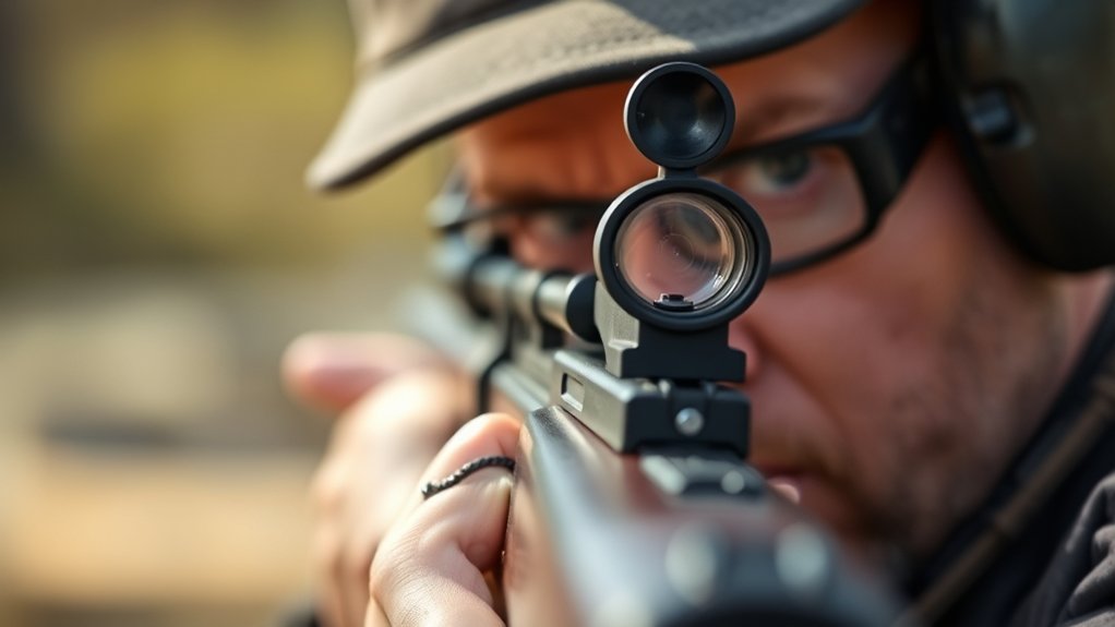 focus on front sight