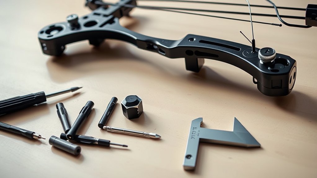 gather tools for peep sight installation