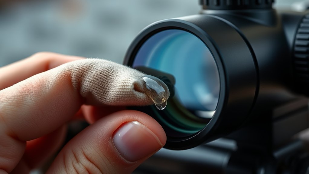 gentle lens cleaning technique