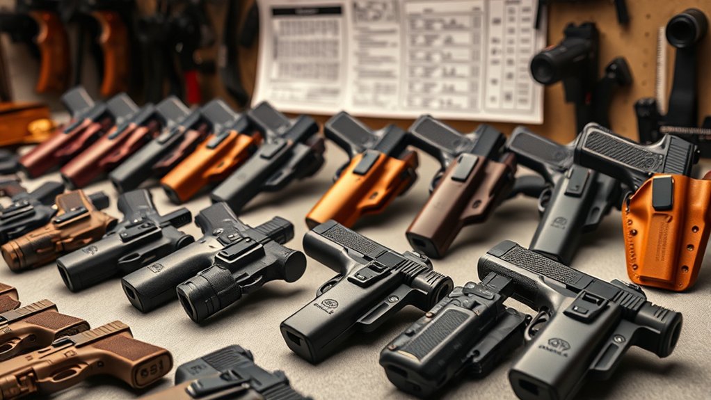 holster fit charts guide