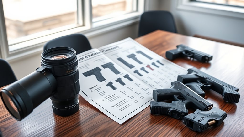 holster fit charts guide