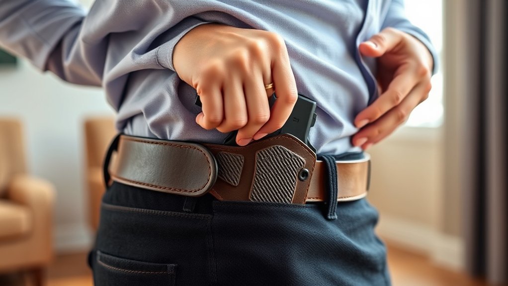 holster position for comfort