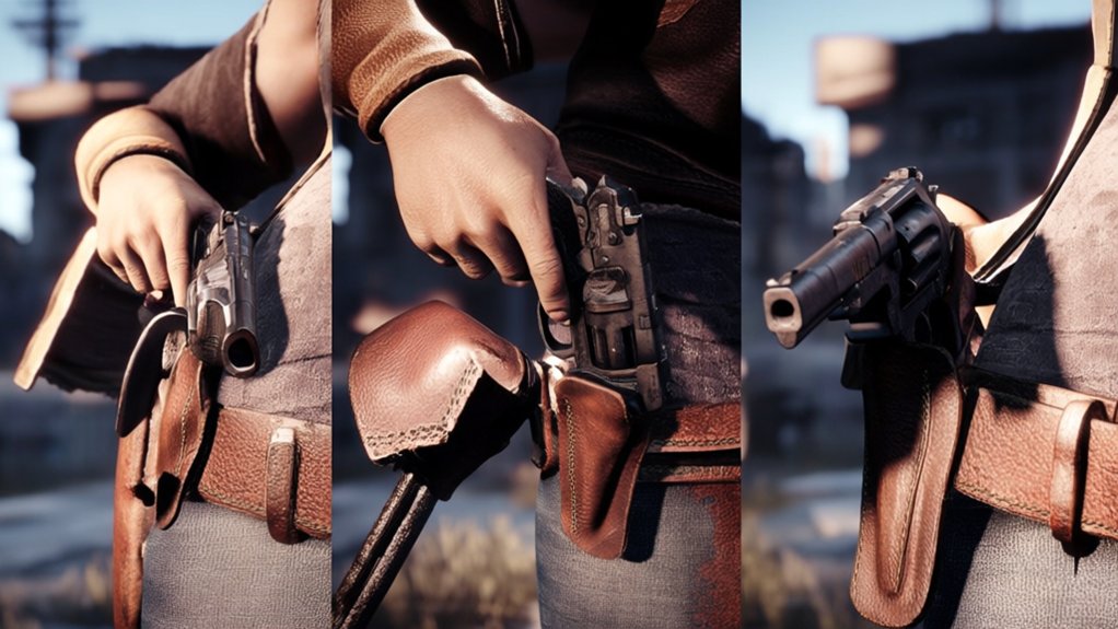 holster weapon in fallout