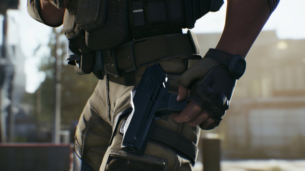 holster weapon in game