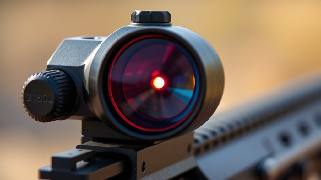 led powered illuminated reticle