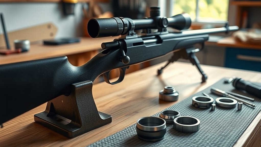 prepare firearm and workspace