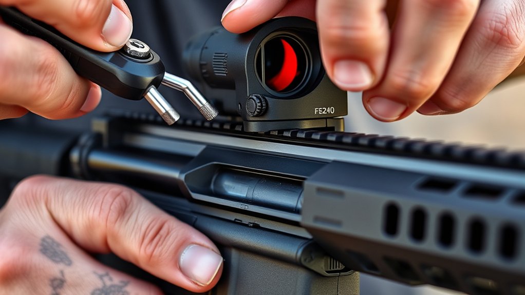 proper red dot mounting
