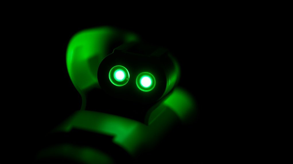 radioactive decay excites phosphor