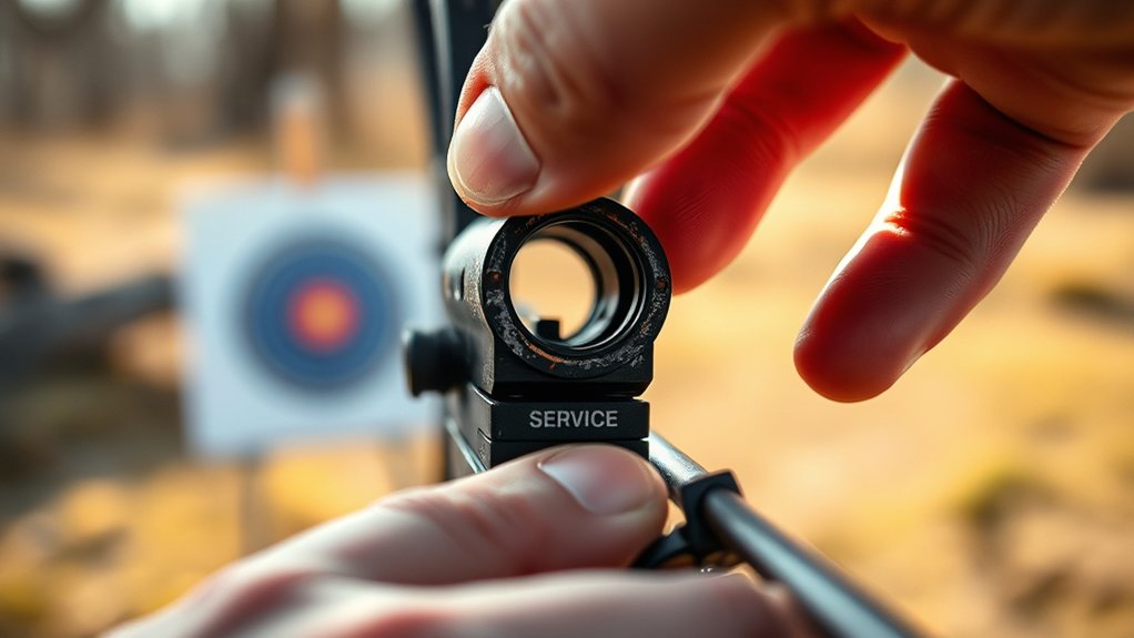 replace worn peep sight