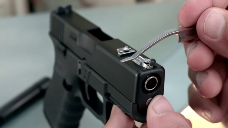 replacing glock pistol sights