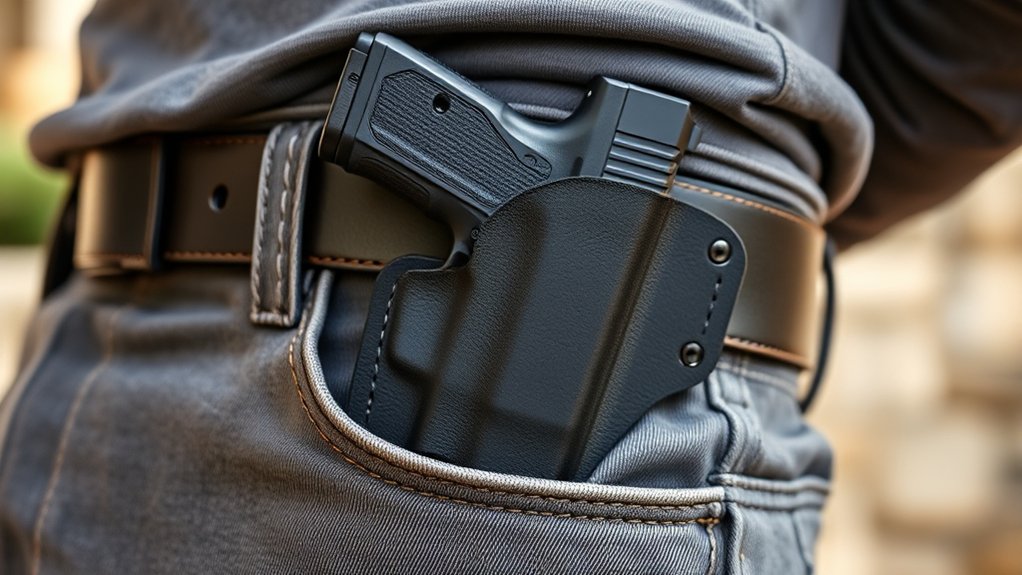 secure accessible firearm holster