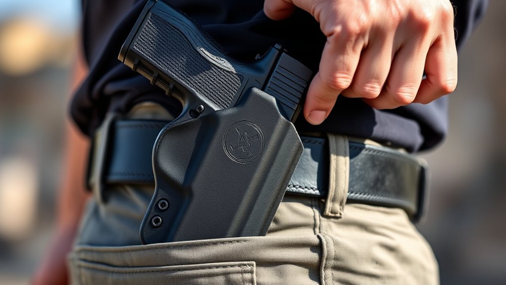 secure quick access firearm holster