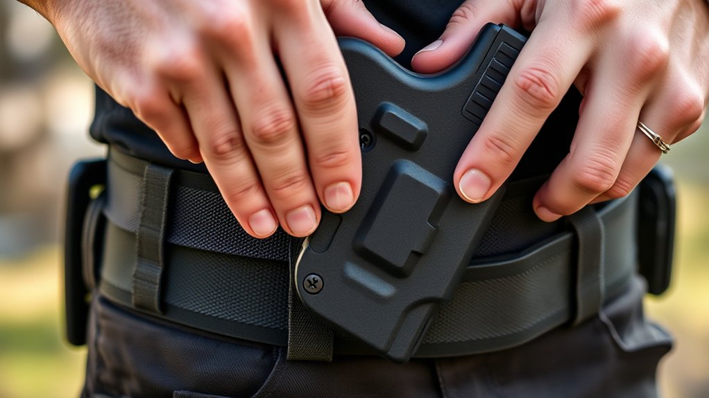 securely attach holster adapter