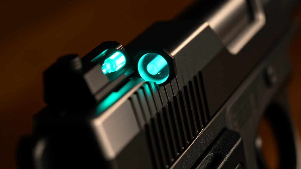 self illuminating glowing sights