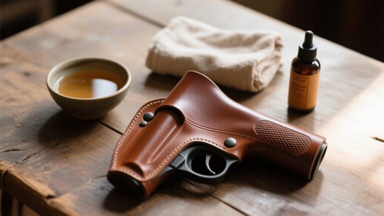 softening leather holsters