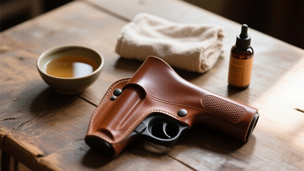 softening leather holsters