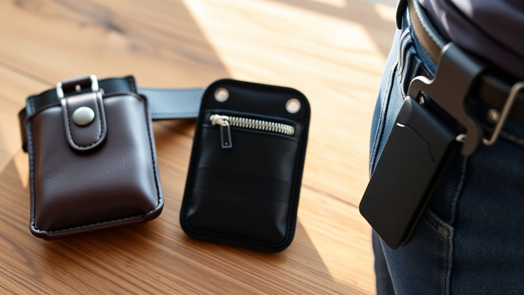 variety of discreet holsters