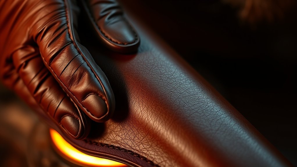 warm gentle leather shaping
